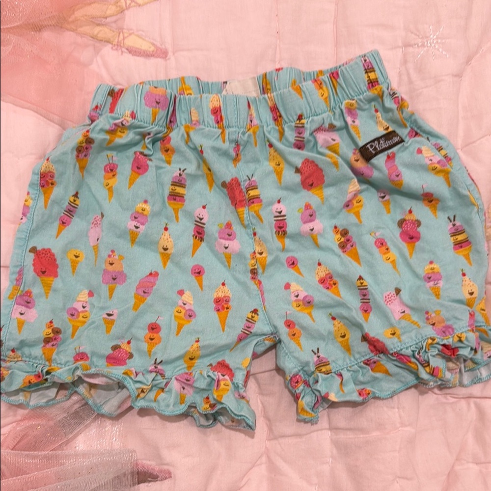 Platinum by Matilda Jane Kids Ice Cream Print Shorts - Blue
